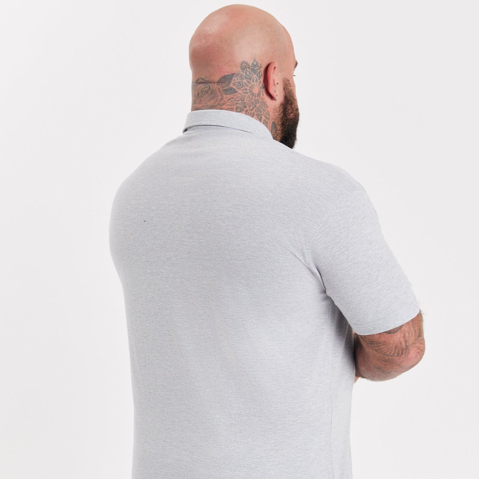 Load image into Gallery viewer, Heather Grey Polo