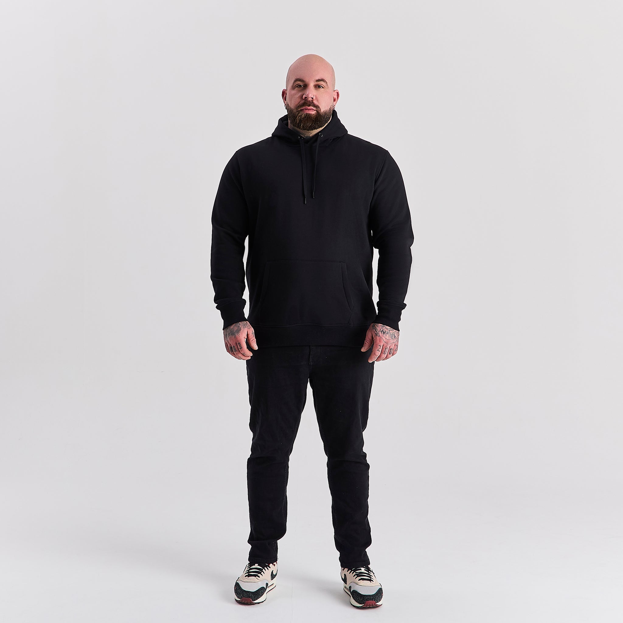 Load image into Gallery viewer, Black Hoodie &amp; Jogger Set
