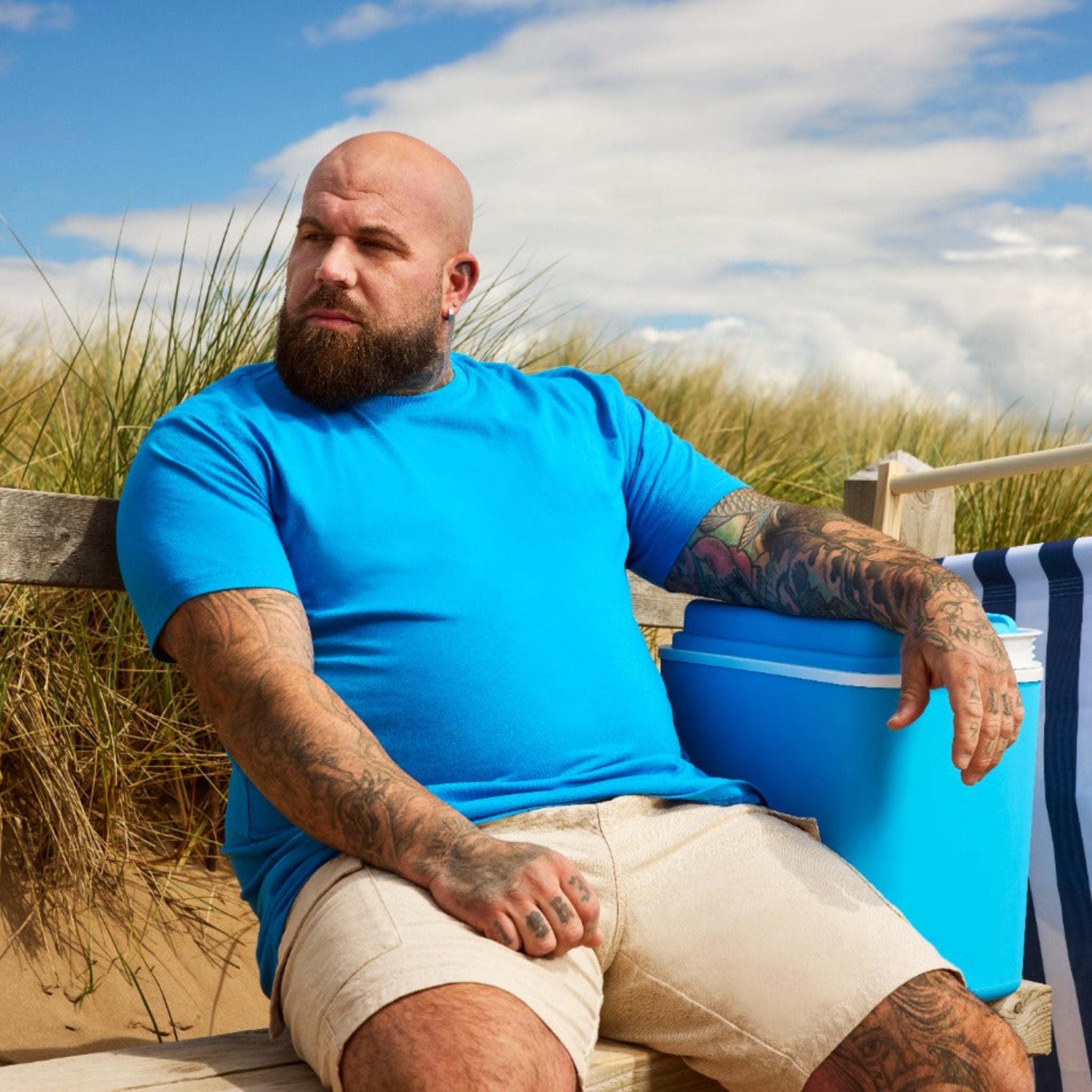 Load image into Gallery viewer, Ibiza Blue Crew Neck T-Shirt
