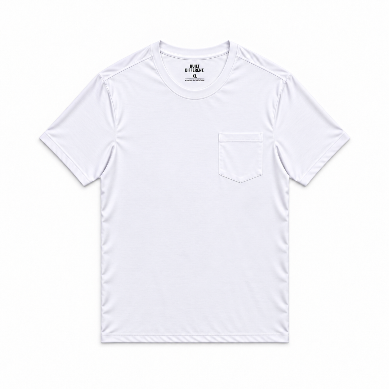 Load image into Gallery viewer, White Pocket Crew Neck T-Shirt
