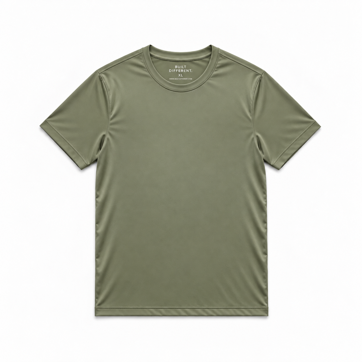 Load image into Gallery viewer, Khaki Active Crew Neck T-Shirt

