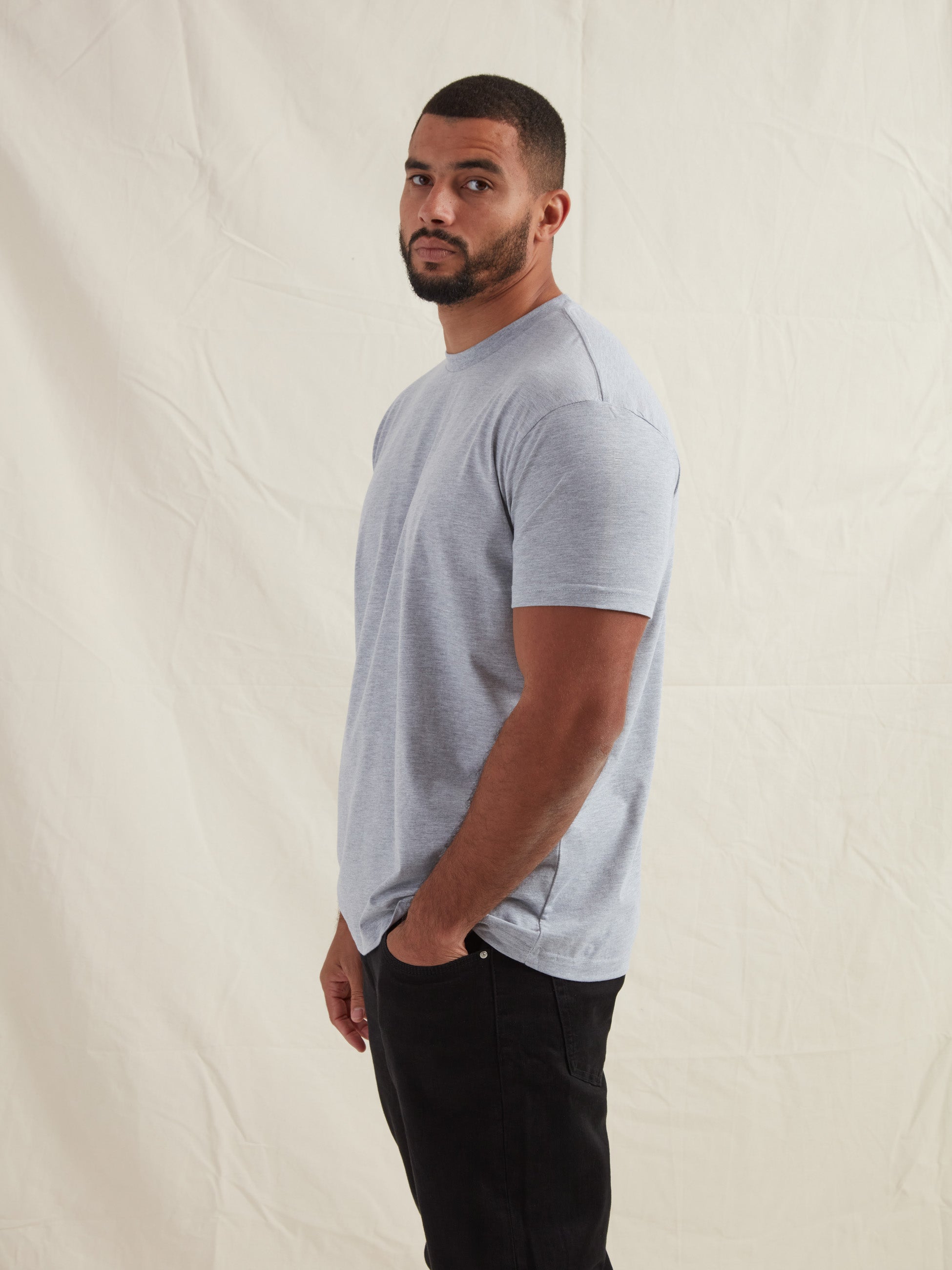 Load image into Gallery viewer, Tall Heather Grey Crew Neck T-Shirt
