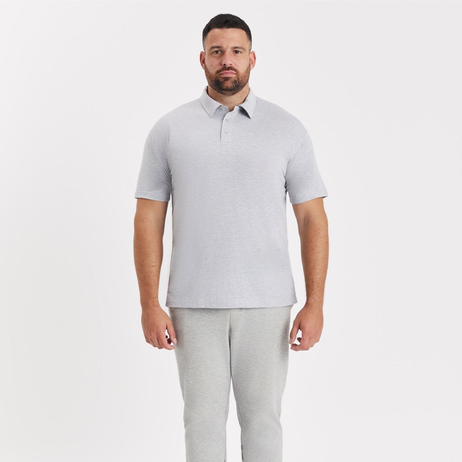 Load image into Gallery viewer, Tall Heather Grey Polo
