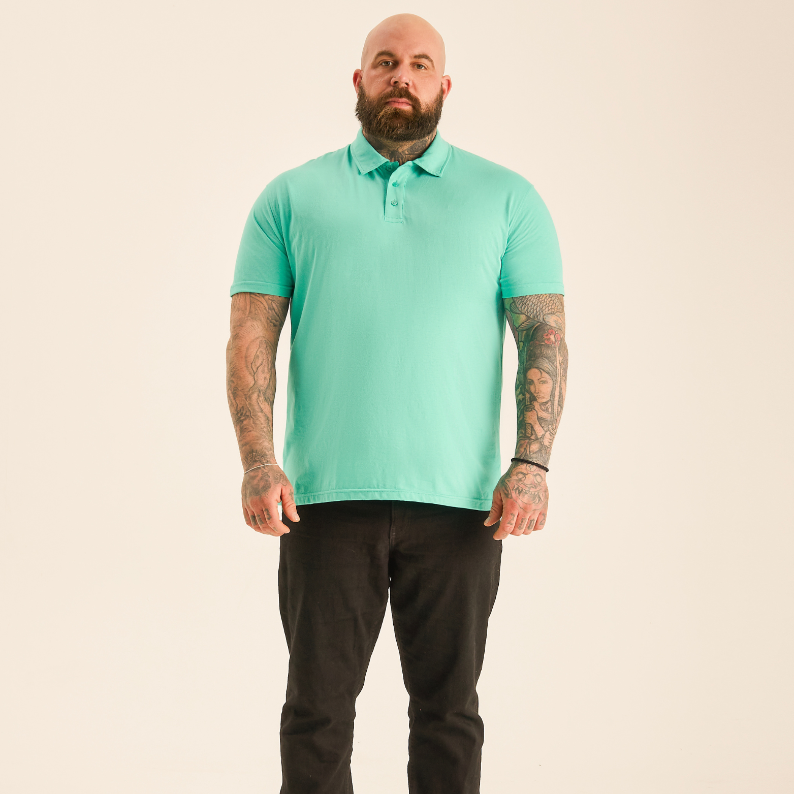 Load image into Gallery viewer, Aqua Polo Shirt
