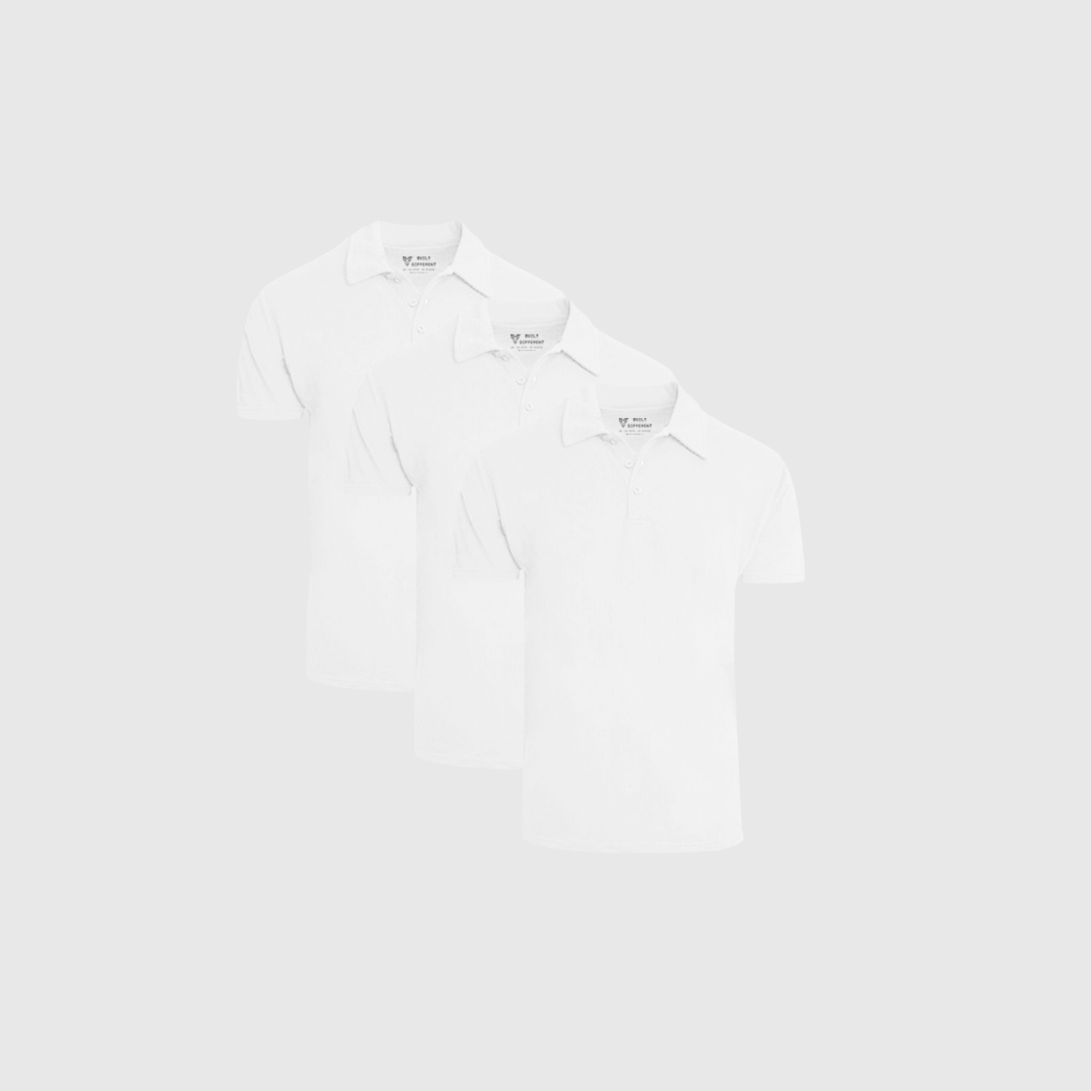 Load image into Gallery viewer, Tall Polo White 3-Pack
