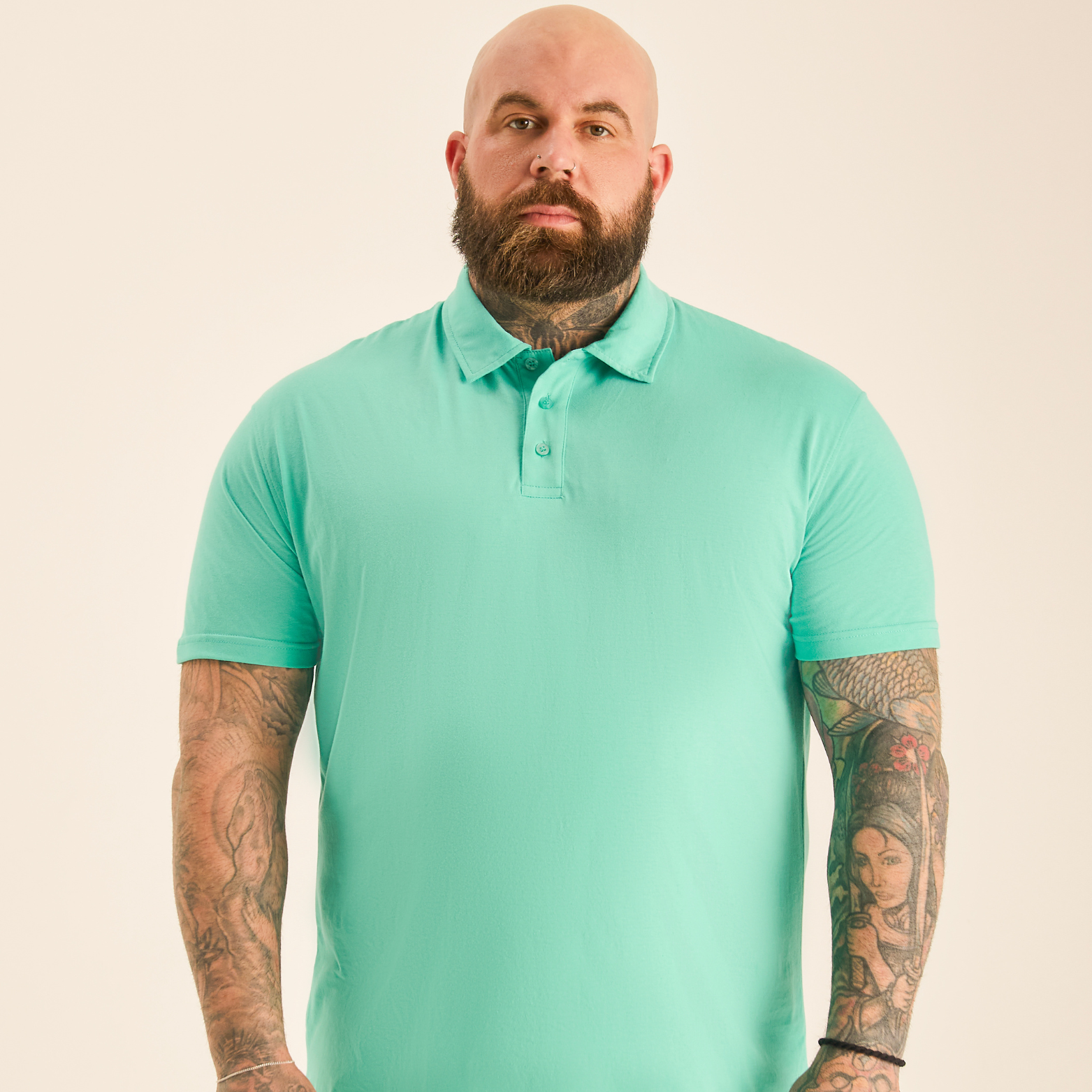 Load image into Gallery viewer, Aqua Polo Shirt
