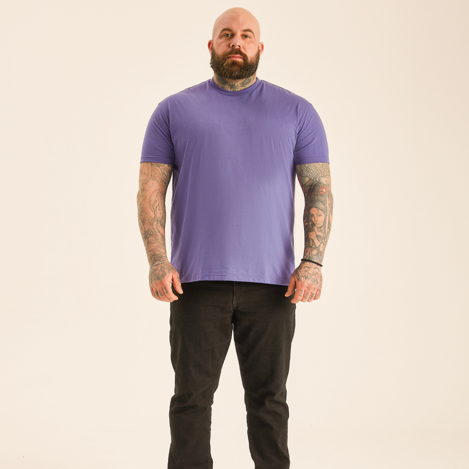 Load image into Gallery viewer, Tall Purple Crew Neck
