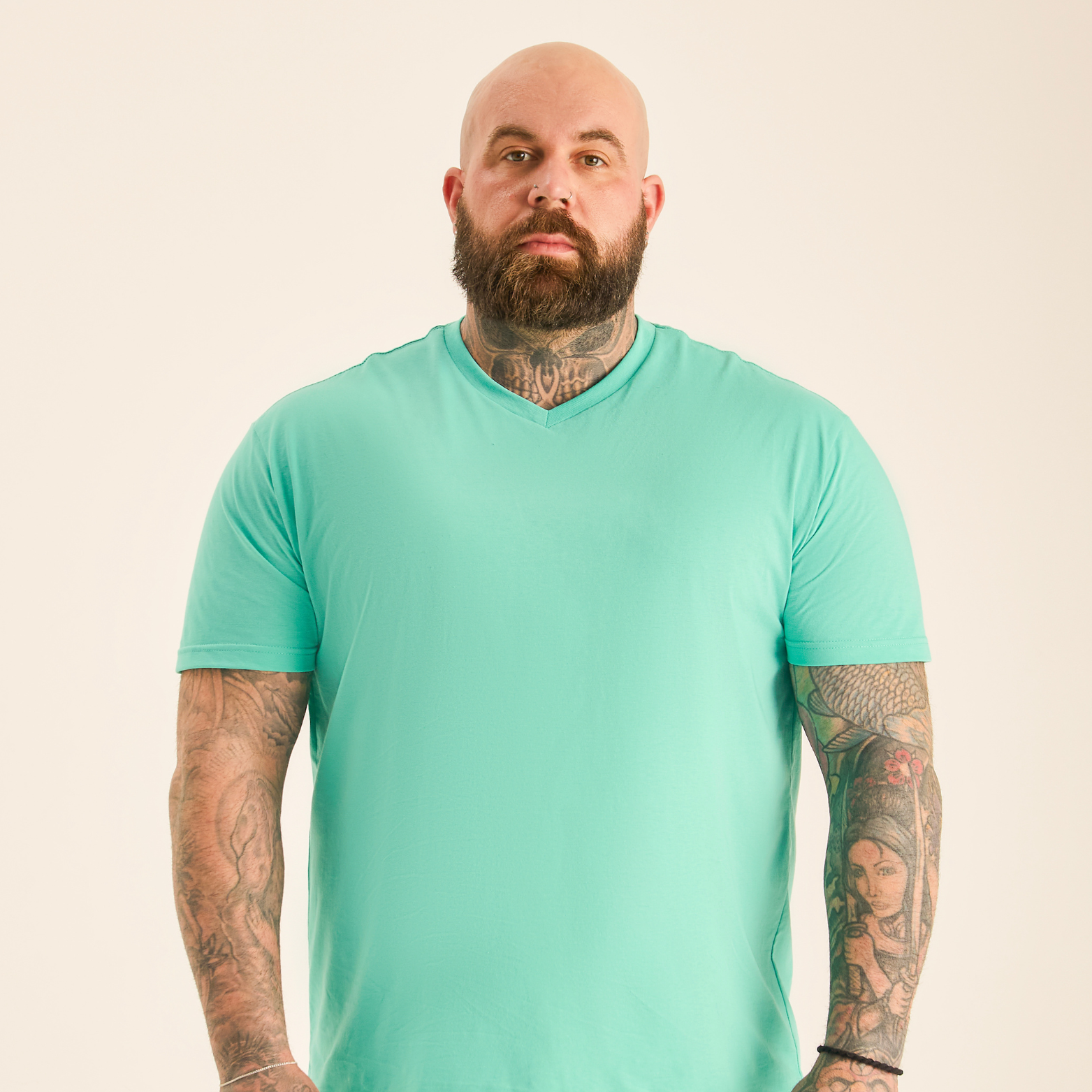 Load image into Gallery viewer, Aqua V-Neck
