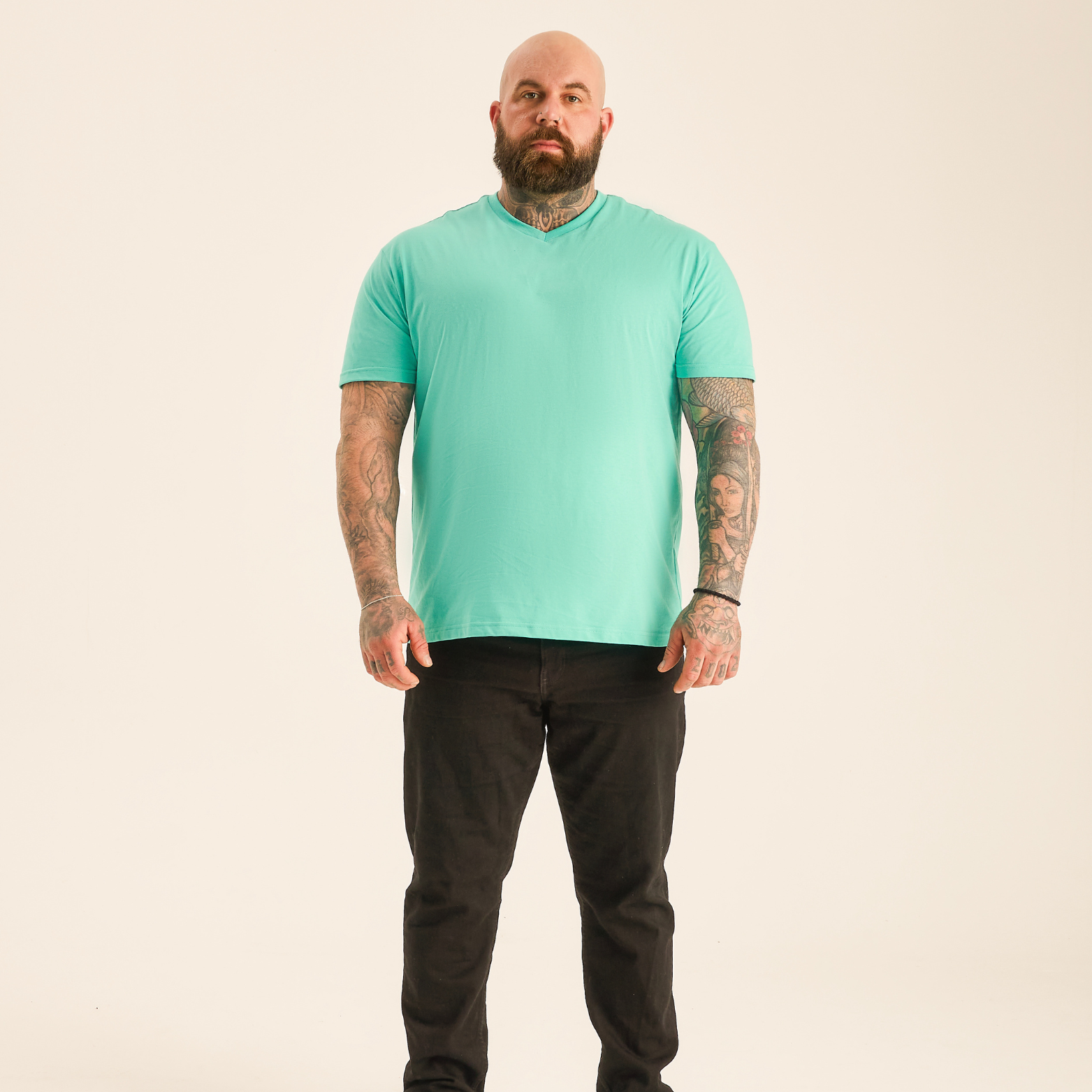 Load image into Gallery viewer, Aqua V-Neck
