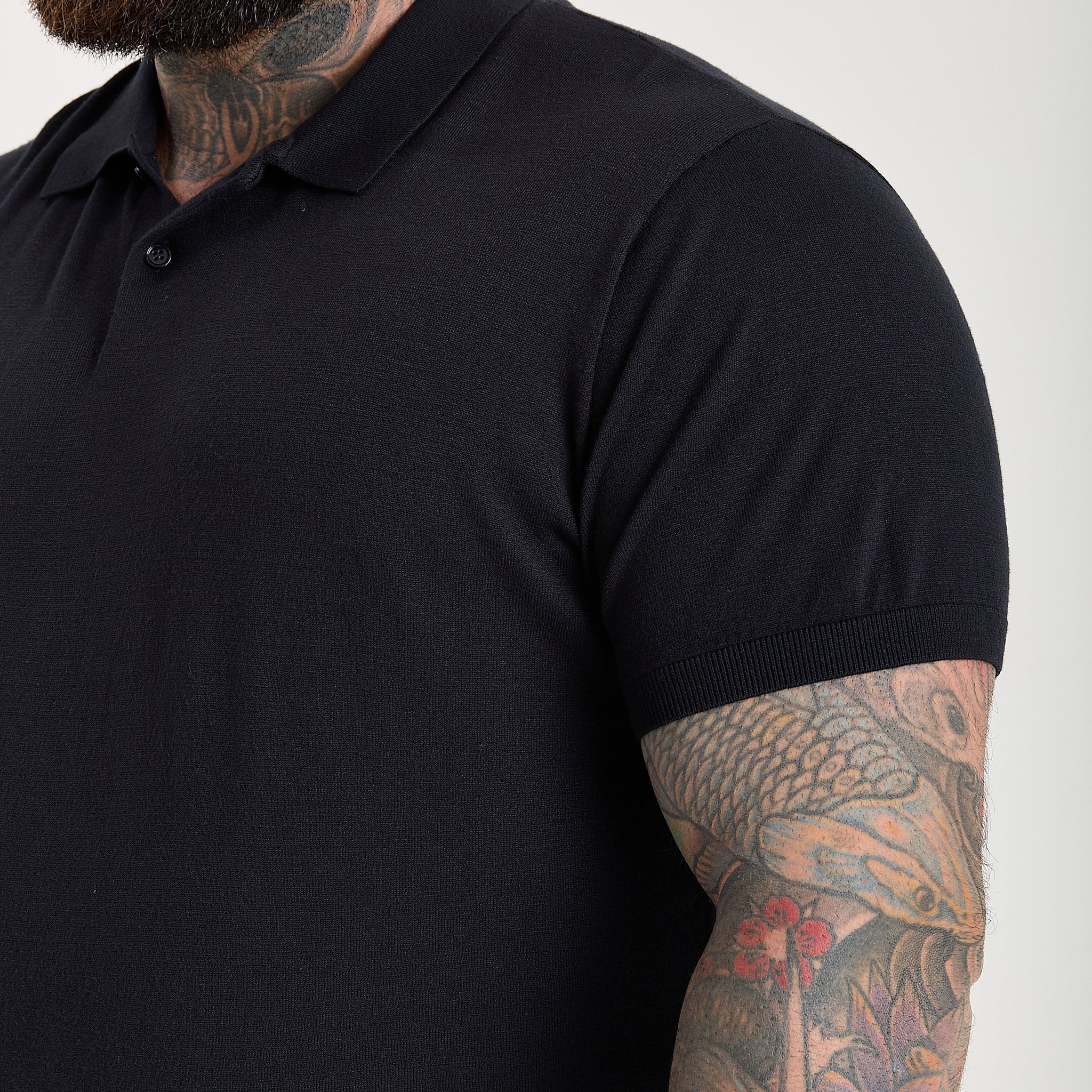 Load image into Gallery viewer, Black Dress Polo Short Sleeve
