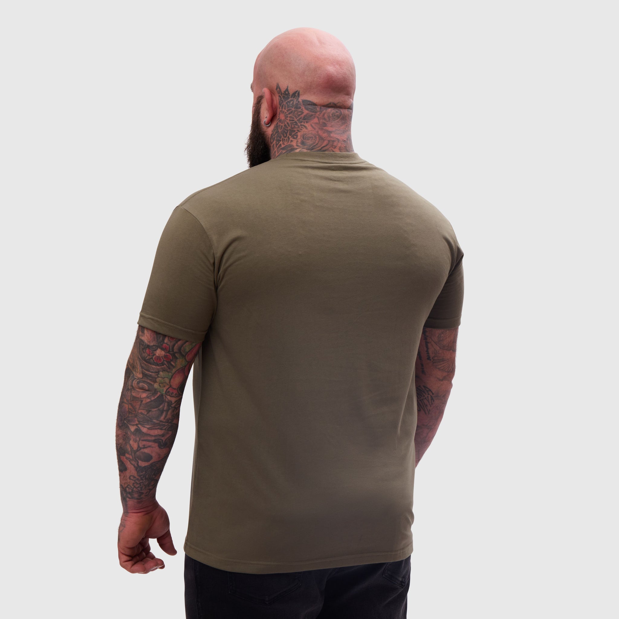 Load image into Gallery viewer, Khaki Pocket Crew Neck
