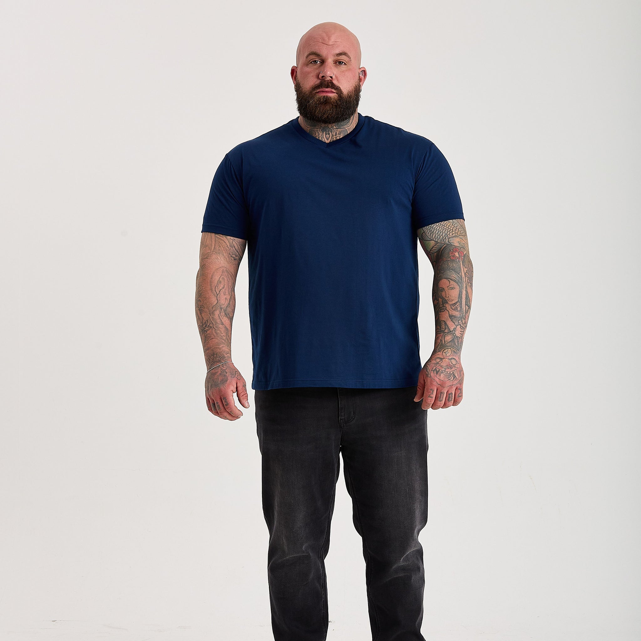 Load image into Gallery viewer, Deep Blue V-Neck
